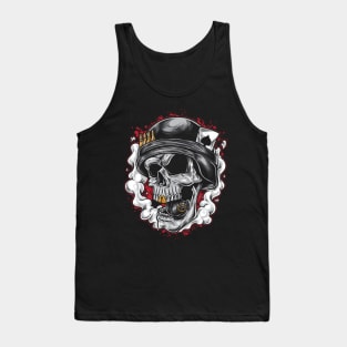 skull army grenade Tank Top